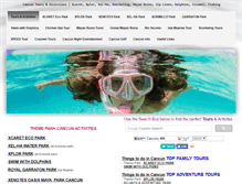 Tablet Screenshot of cancun-excursion.com